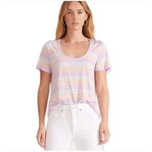 Veronica Beard Benji Pastel Linen Top